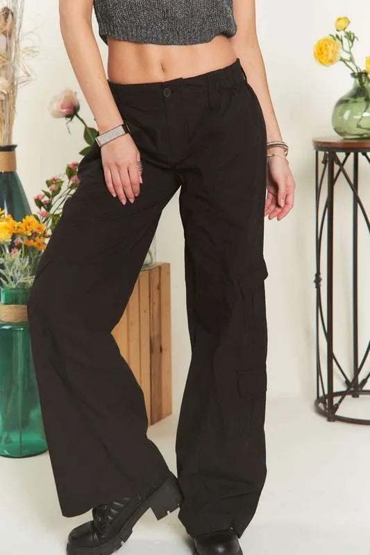 ADORA LOW RISE CASUAL CARGO PANTS
